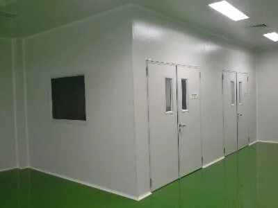 Refrigerated display cabinets stocked in a retail store
